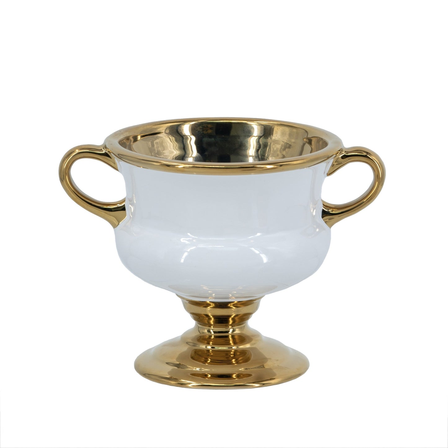 White and Gold Vase 61157