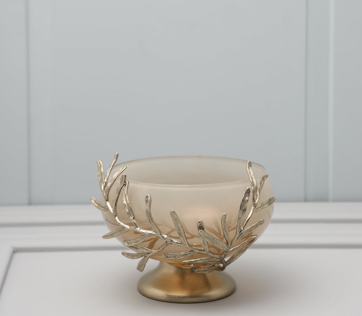 Footed Glass Bowl