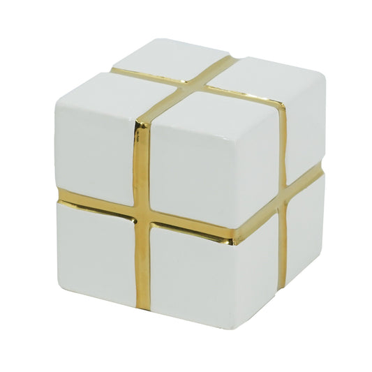 Ceramic Cube Decorative Table 61008