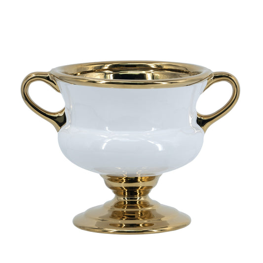 White and Gold Vase 61156