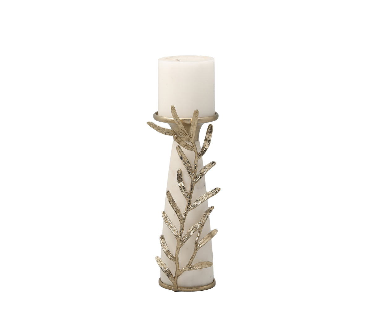 Large Marble Pillar Candle Holder