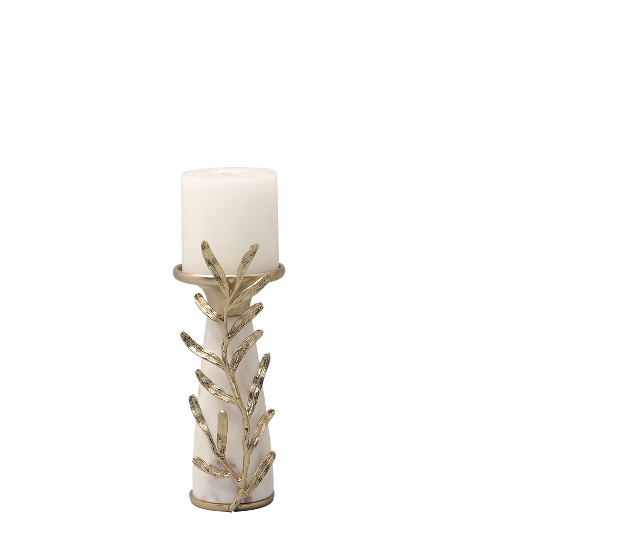 Small Marble Pillar Candle Holder