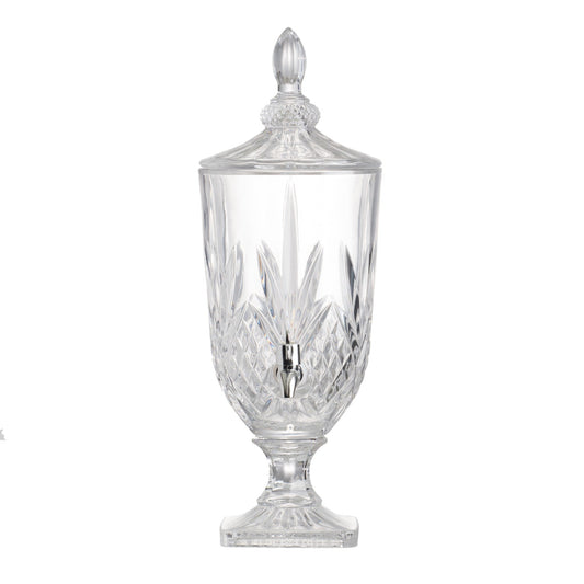 Glass juice cup with lid 77274
