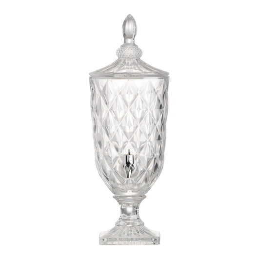 Glass juice cup with lid 77275