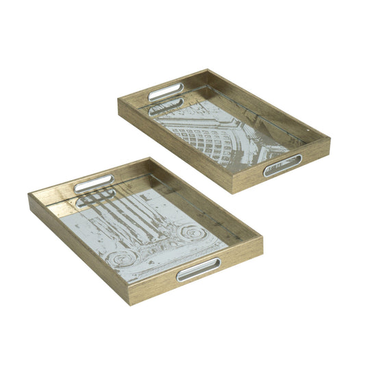 Serving tray 2 pieces rectangular 86761